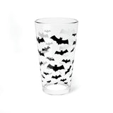 Gone Batty Pint Glass - 16oz - Spooky Bats Goth Glass Tumbler