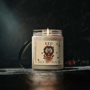 LEO Zodiac Scented Soy Candle, 9oz