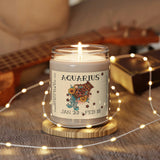 AQUARIUS Zodiac Scented Soy Candle, 9oz