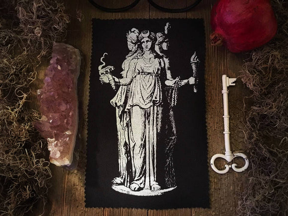 Thorn & Moon Hekate Goddess Canvas Patch