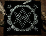 Thorn & Moon Altar Cloth - Unicursal Hexagram