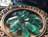 Green Fluorite Double Terminated Crystal Wand/Point