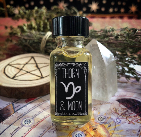 Thorn & Moon Zodiac Oil - Capricorn - Pure Essential Oils- Cinnamon, Jasmine, and Patchouli