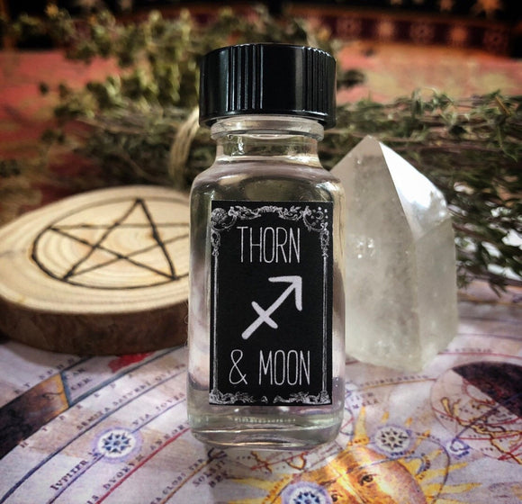 Thorn & Moon Zodiac Oil - Sagittarius - Pure Essential Oils- Cedarwood, Rose, and Ginger