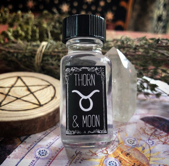 Thorn & Moon Zodiac Oil - Taurus - Pure Essential Oils- Rose, Vanilla, and Patchouli