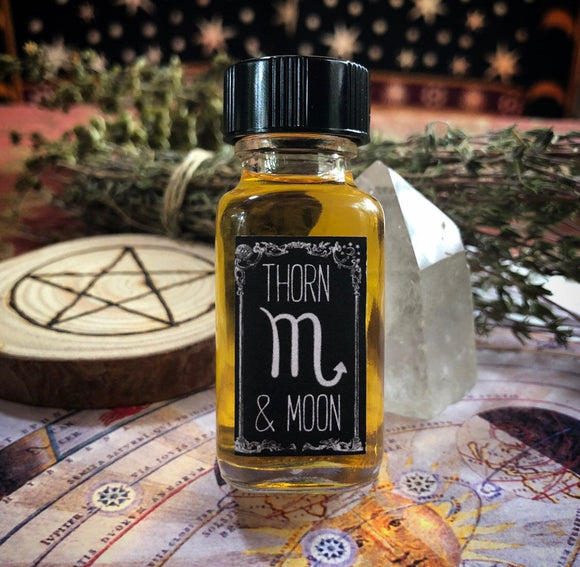 Thorn & Moon Zodiac Oil - Scorpio - Pure Essential Oils - Clove, Basil, and Myrrh