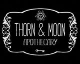 Thorn & Moon Victorian Mourning Candle - Customized Elegant Memorial 6" Pillar - Funeral  - Memento Mori - RIP - Memoriam- Dearly Departed