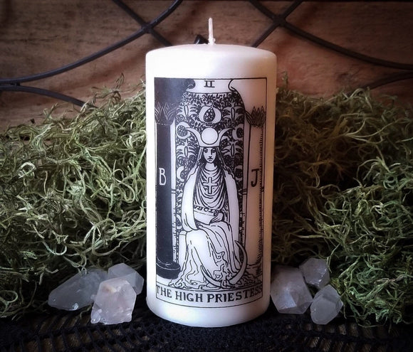 Thorn & Moon Major Arcana Candle - Tarot Card - Rider Waite Deck - Cartomancy - Fortune Telling - Decorative 6
