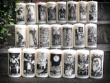 Thorn & Moon Major Arcana Candle - Tarot Card - Rider Waite Deck - Cartomancy - Fortune Telling - Decorative 6" Pillar Candle