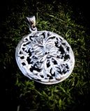 Spirit of Nature Pendant - Sterling Silver - Greenman - Pagan