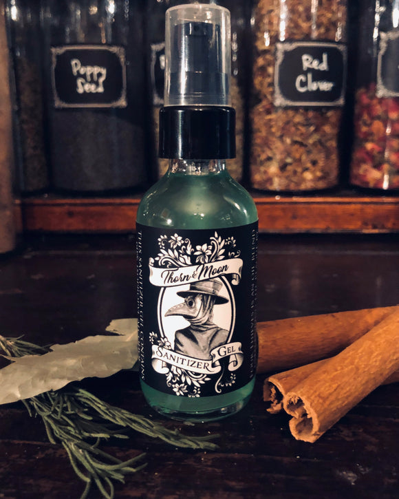 Thorn & Moon Sanitizer Gel - Four Thieves Type - Hand Sanitizer - Plague Mask