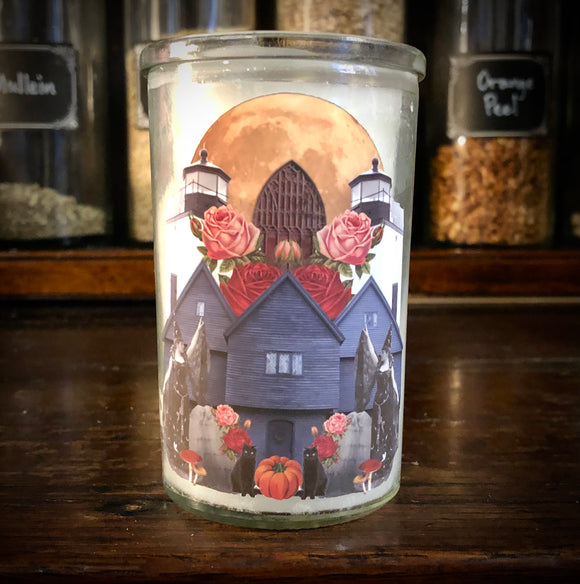 Spirit of Salem - Tribute to Witch City Candle - 4” Jar - Unscented