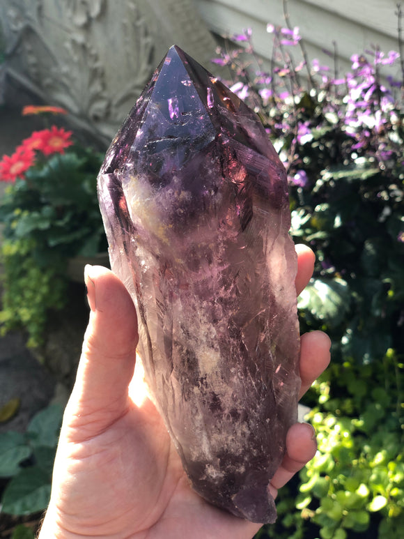 Large Amethyst Tooth / Wand - Crystal Wand, Healing Energy, Deep Violet