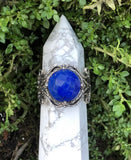 Lapis Lazuli and Sterling Silver Ring - Size 8