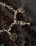Whimsical Witch Charm Bracelet - Sterling Silver -