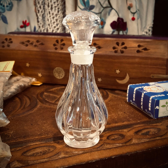 Vintage Style Glass Perfume Bottle with Applicator Top