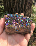 Titanium Cobalt Rainbow Aura Amethyst Quartz Crystal Cluster