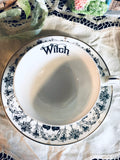 WITCH - Fine China Curiosity Teacup & Saucer Set