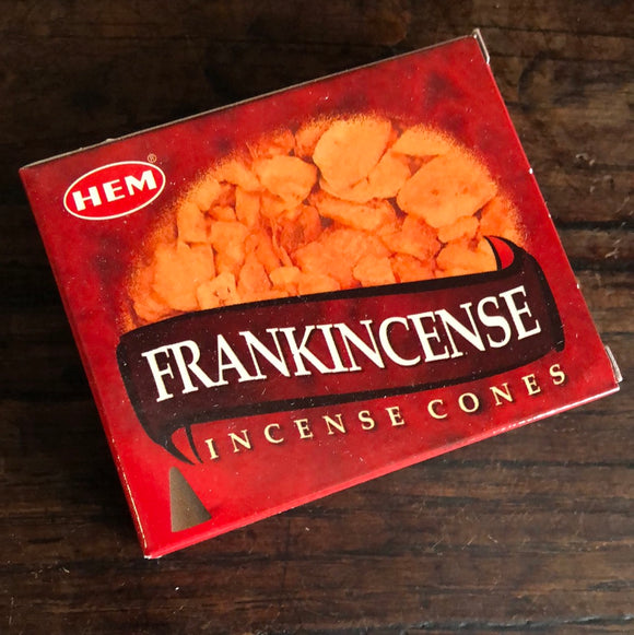 HEM Frankincense Cone Incense (10-pack)