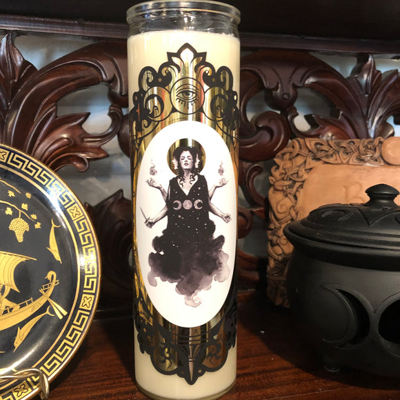 Hekate Gilded Goddess Devotional Candle