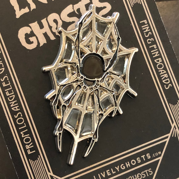 Enamel Pin - Spider’s Web - Lively Ghosts