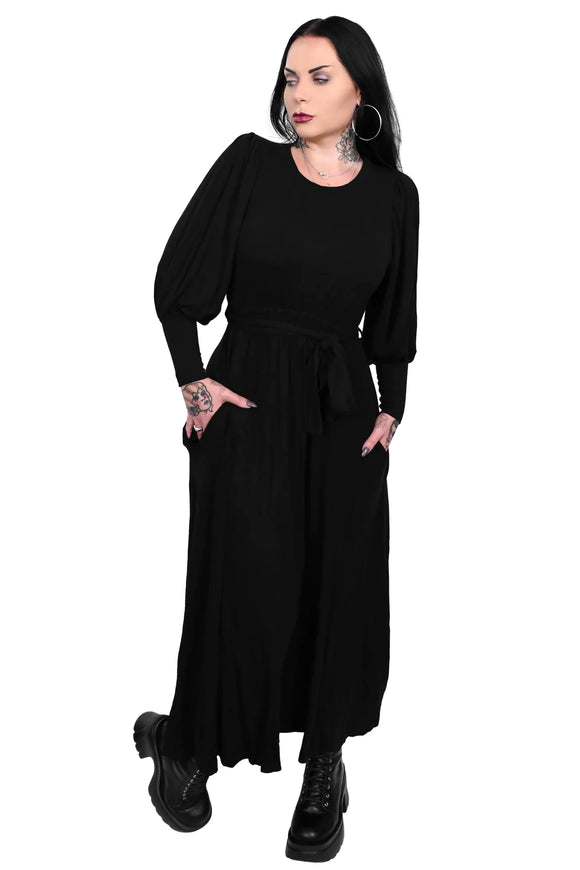 Duchess Dress by Foxblood- Long Sleeve Black Dress