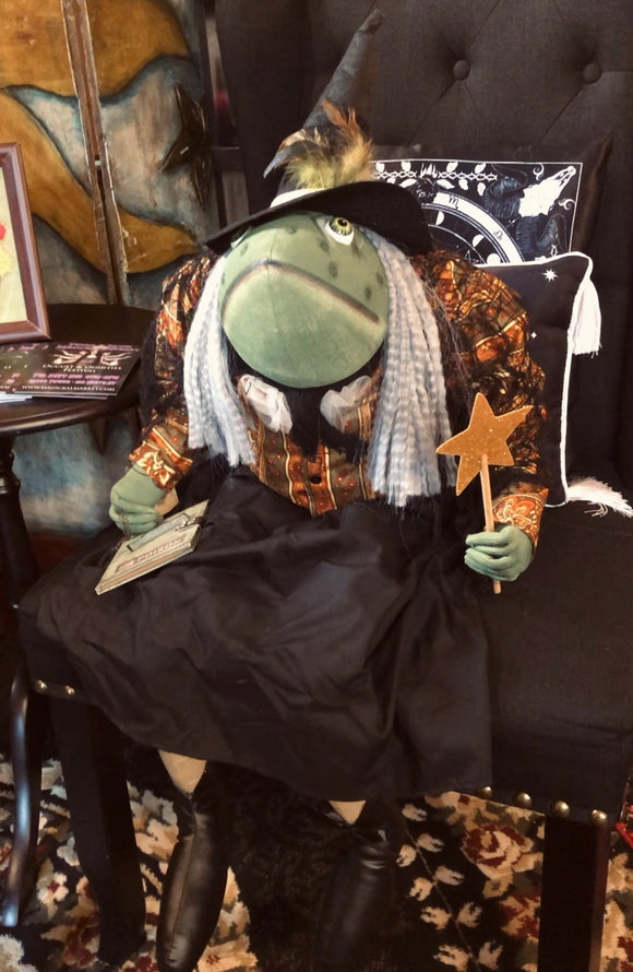 Winifred Toad Witch - Large Witchy Frog Doll