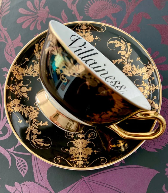 VILLAINESS - Fine China Curiosity Teacup & Saucer Set
