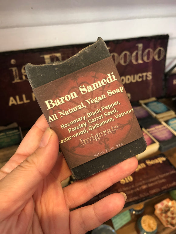 V is for Voodoo - BARON SAMEDI - All Natural Vegan Soap