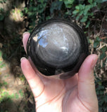 Silver Sheen Obsidian Crystal Sphere