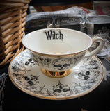 WITCH - Fine China Curiosity Teacup & Saucer Set