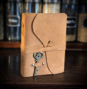 The Witch’s Key - Blank Leather Grimoire