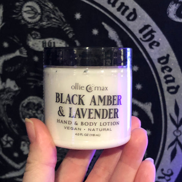 Black Amber & Lavender Body Lotion - *vegan*