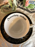 SOMETHING WICKED - Fine China Curiosity Teacup & Saucer Set