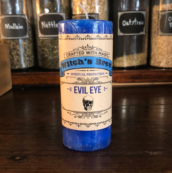 Evil Eye Candle - Spiritual Protection - Witch’s Brew Candles