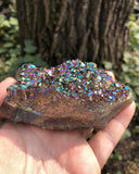 Titanium Cobalt Rainbow Aura Amethyst Quartz Crystal Cluster