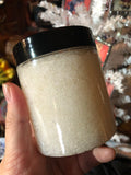 Holiday Body Scrub - Yuletide Snow - Dead Sea Salt - Shea Butter - Fir Tree - Fresh Snow