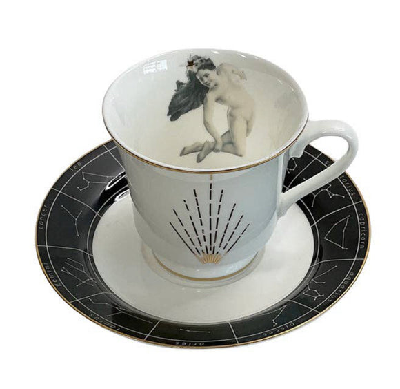 Astrological Lady Teacup Set - Porcelain - Ceramic - Zodiac