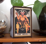 Major Arcana Tarot Card Altar Box - Tarot Deck Box - Birch Wood & Sliding Lid