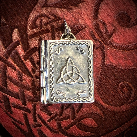 Book of Spells Triquetra Pendant - Sterling Silver - Poison - Locket