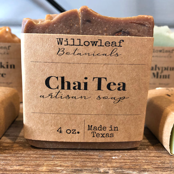Chai Tea Artisan Soap - Willowleaf Botanicals - 4 oz bar