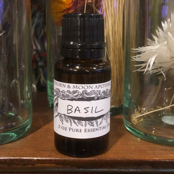 Pure Essential Oil - Basil - All Organic