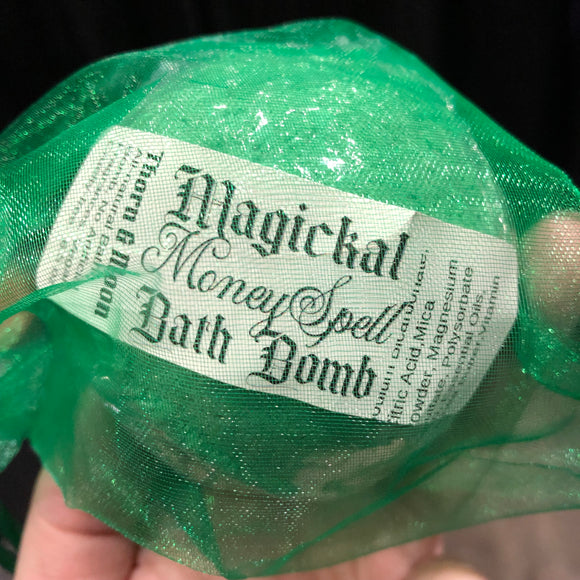 Thorn & Moon Bath Bomb - Magickal - Money Spell - Patchouli, Bergamot - Essential Oils - All-Natural