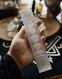 Moon Phase Etched Selenite - Crystal Charging Plate - Altar Tool